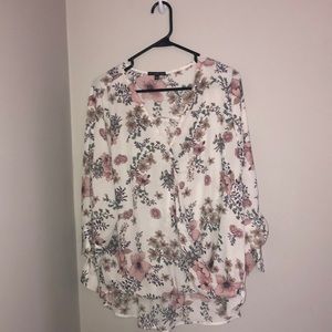 West Kei High-Low Blouse 3/4 Sleeve